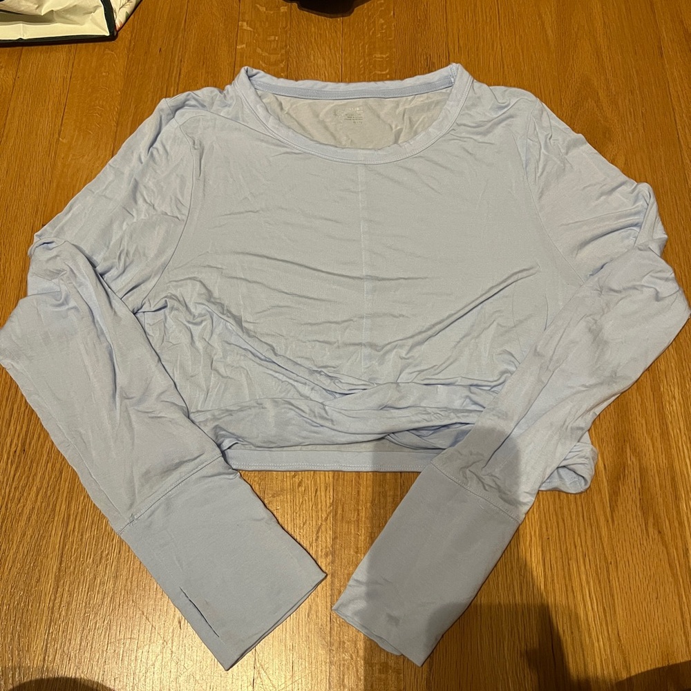 Cropped Blue Top by Offline-Aerie